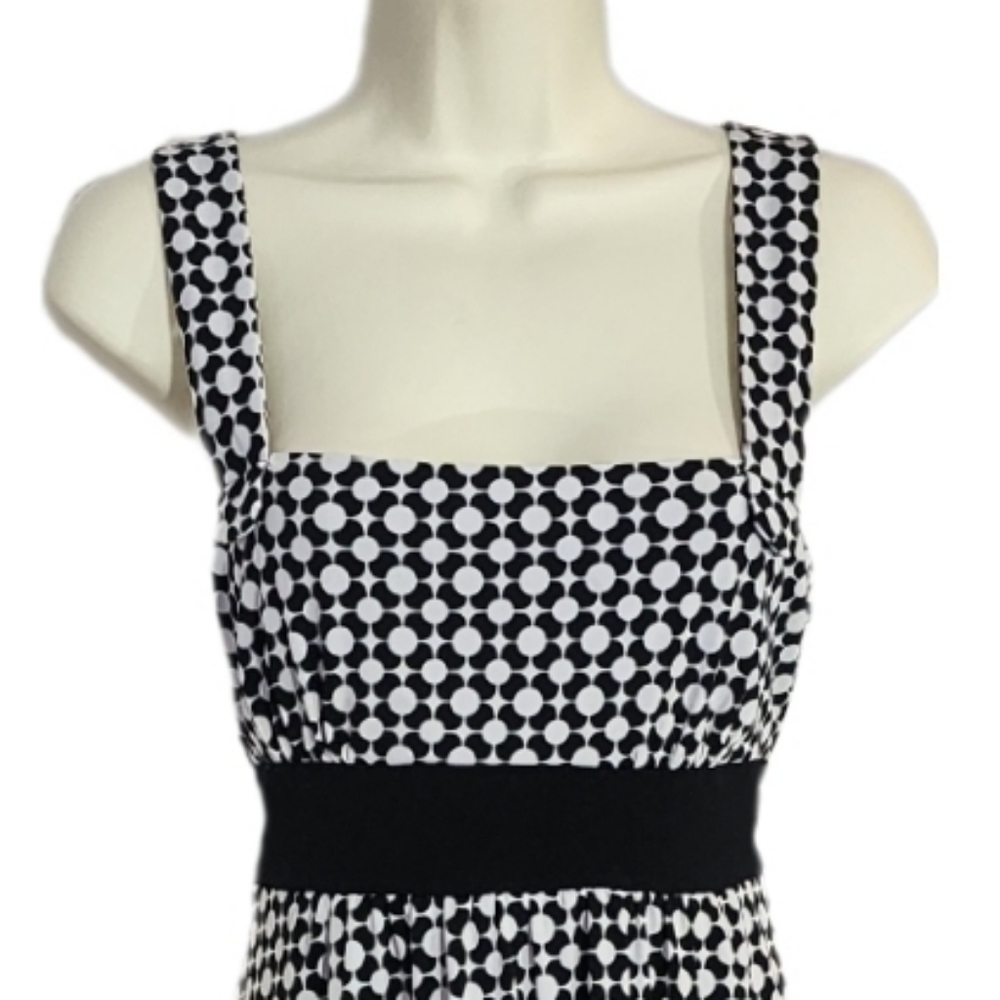 My Michelle Dress Floral Geo Pattern Tie Back Black Size M - Picture 11 of 13